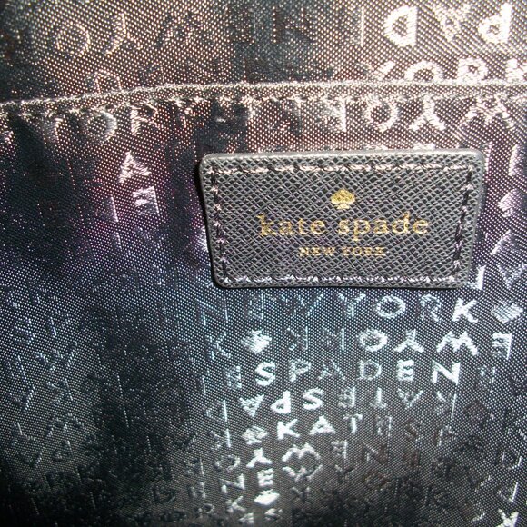 Kate Spade Star Bright black Owl Tomi Nylon Backpack